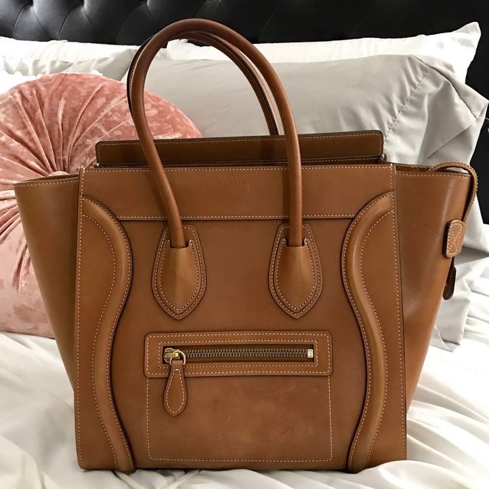 Céline Micro Luggage Tan